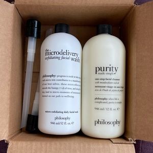 Philosophy NWT | Purity Facial Cleanser + Microdelivery Exfoliating Face Wash